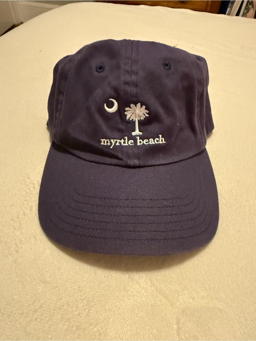 Vineyard Vines Navy Cap with White Palm & Crescent